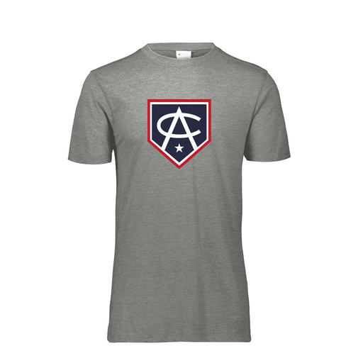 [FTSCUBGY-YS-LOGO3] Decker Youth Tri-Blend T-Shirt - Short Sleeve (Youth S, Gray, Logo 3)