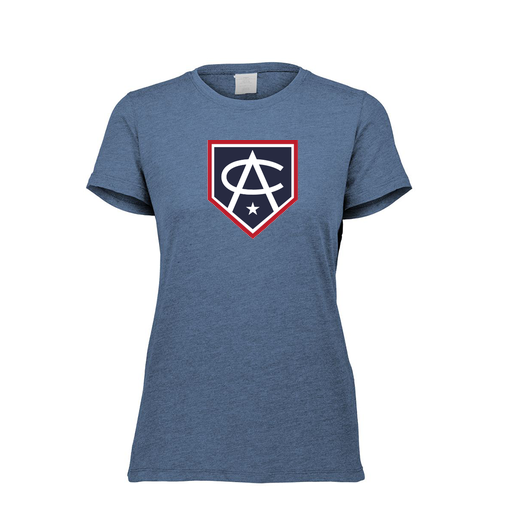 [FTSCUBNV-FAXS-LOGO3] Decker Women's Tri-Blend T-Shirt - Short Sleeve (Female Adult XS, Navy, Logo 3)